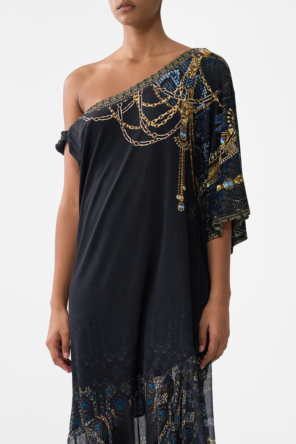 TWISTED ONE SHOULDER DRESS SONG OF THE SOLSTICE