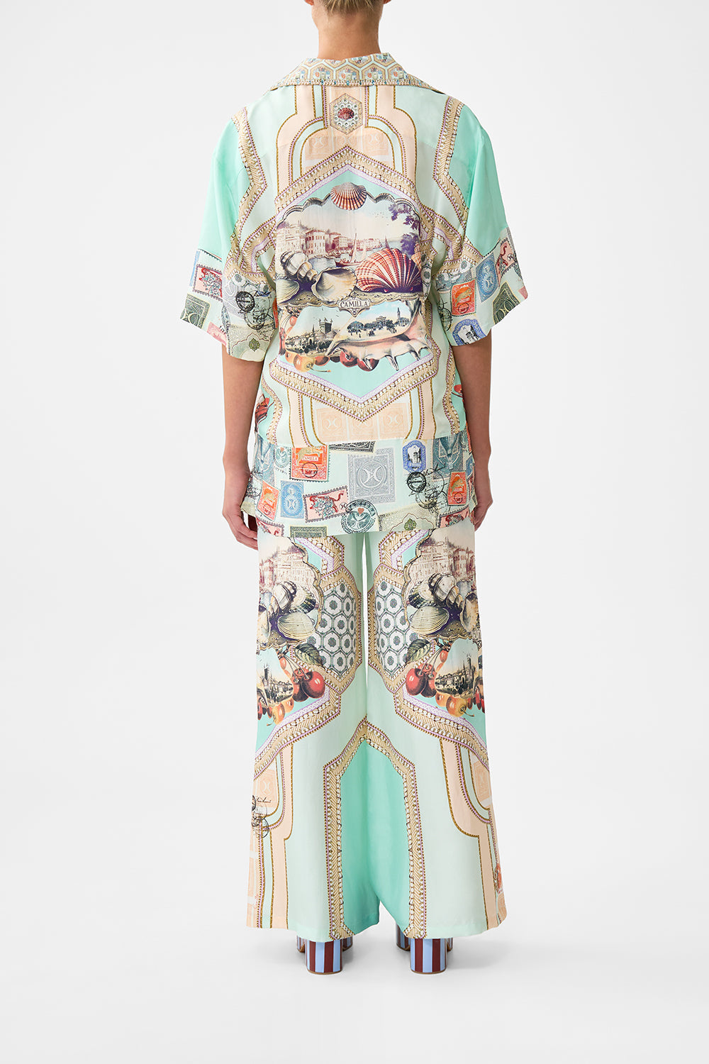 The CAMILLA OVERSIZED SHIRT WITH POCKET WITH LOVE FROM TÜRKIYE in our  print.