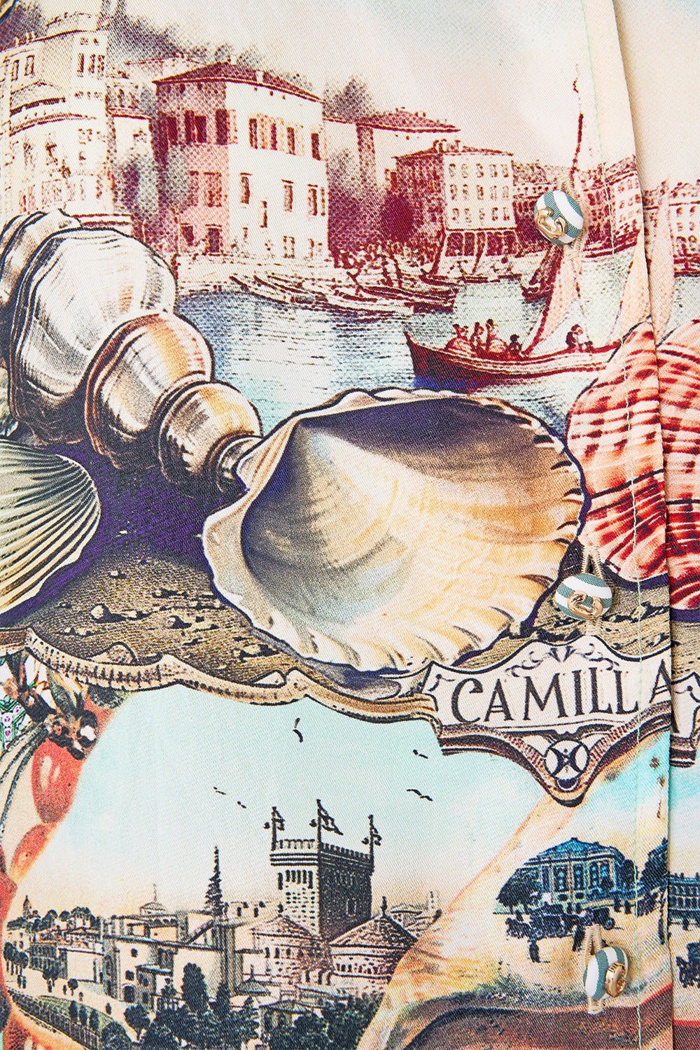 The CAMILLA OVERSIZED SHIRT WITH POCKET WITH LOVE FROM TÜRKIYE in our  print.