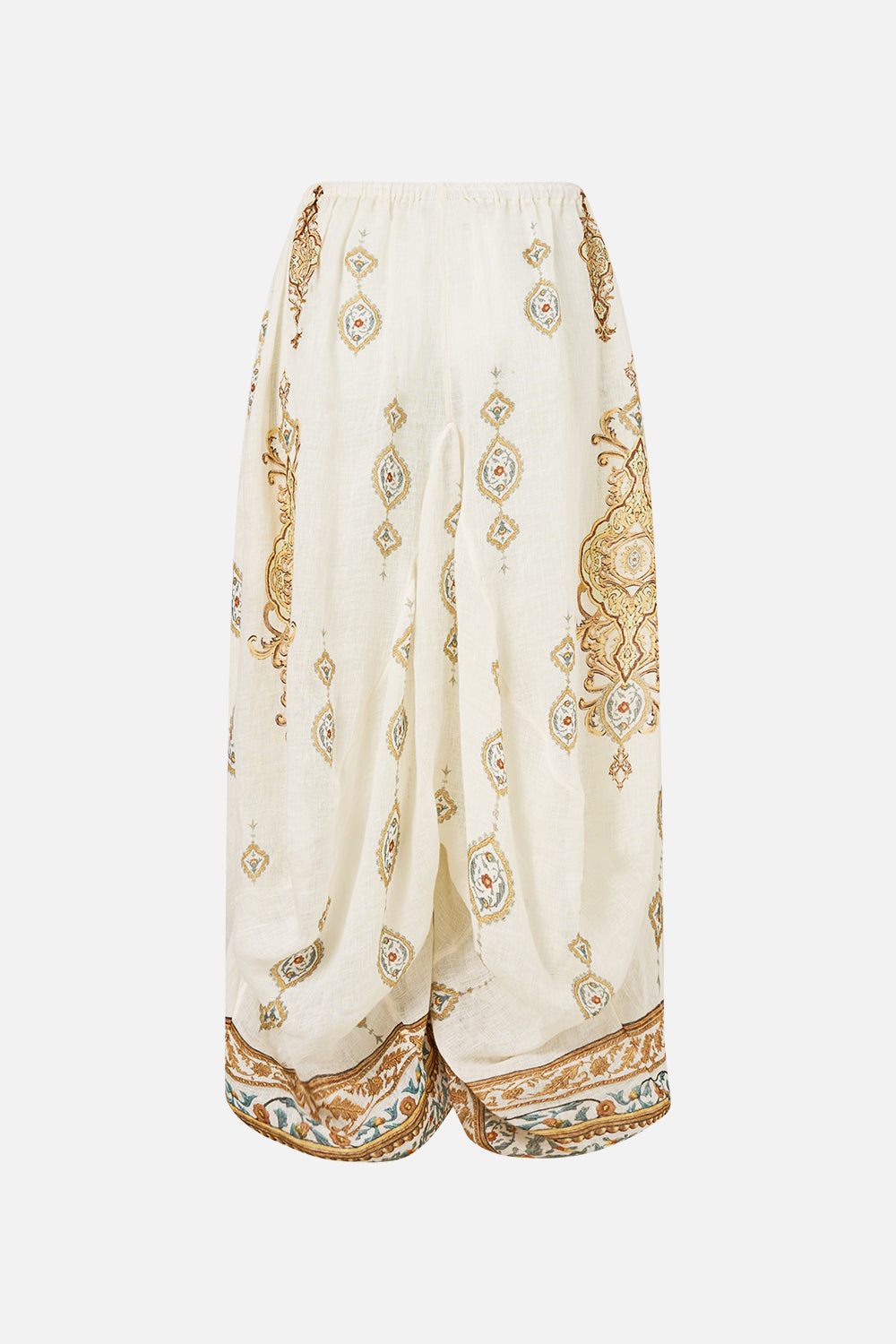 The CAMILLA PANELLED HAREM PANT WITH TIE WAIST OTTOMAN DYNASTY in our  print.