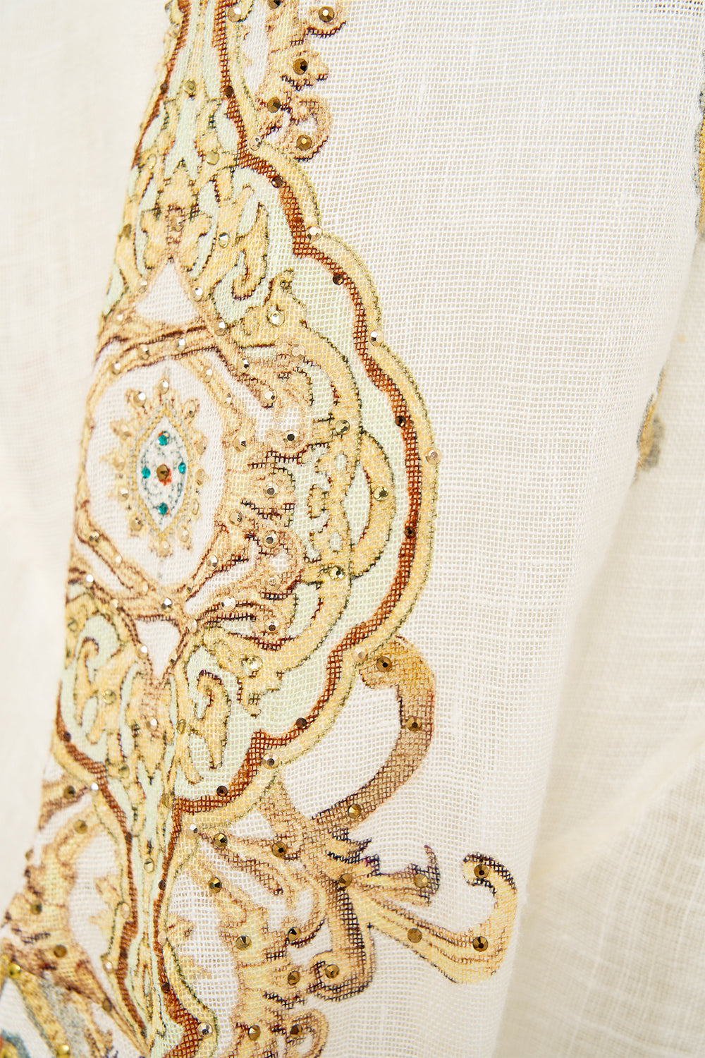 The CAMILLA PANELLED HAREM PANT WITH TIE WAIST OTTOMAN DYNASTY in our  print.