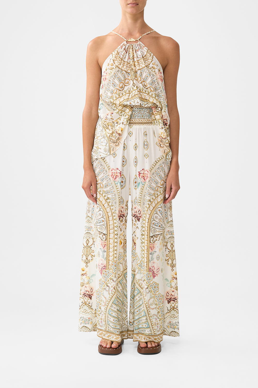 SHIRRED WAIST PANT OTTOMAN DYNASTY