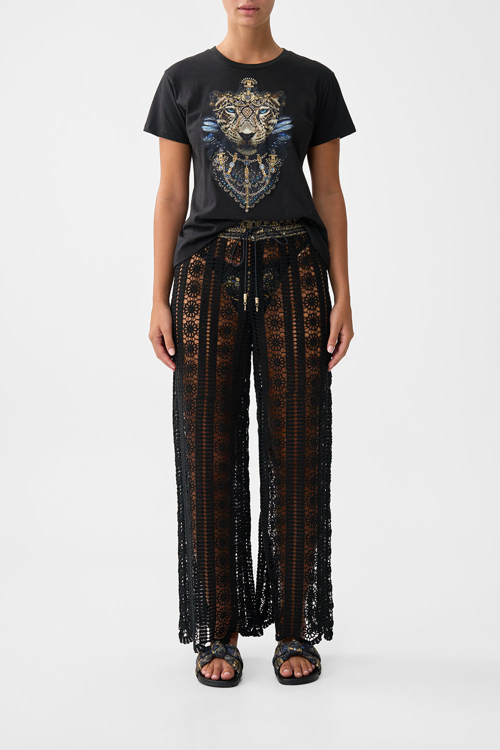 The CAMILLA lace pant from our print song of the solstice