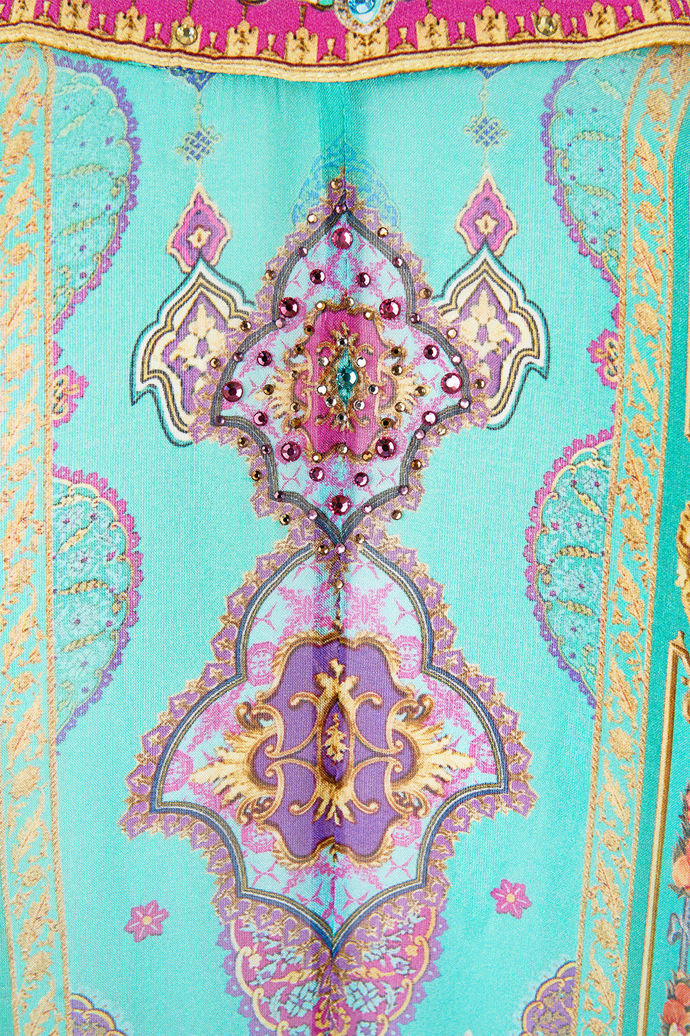The CAMILLA long sleeve long cape from our print the concubines corridor