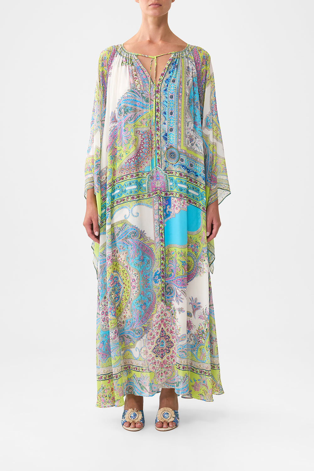 LONG DRESS WITH HANDKERCHIEF SLEEVE MAGIC CARPET RIDE