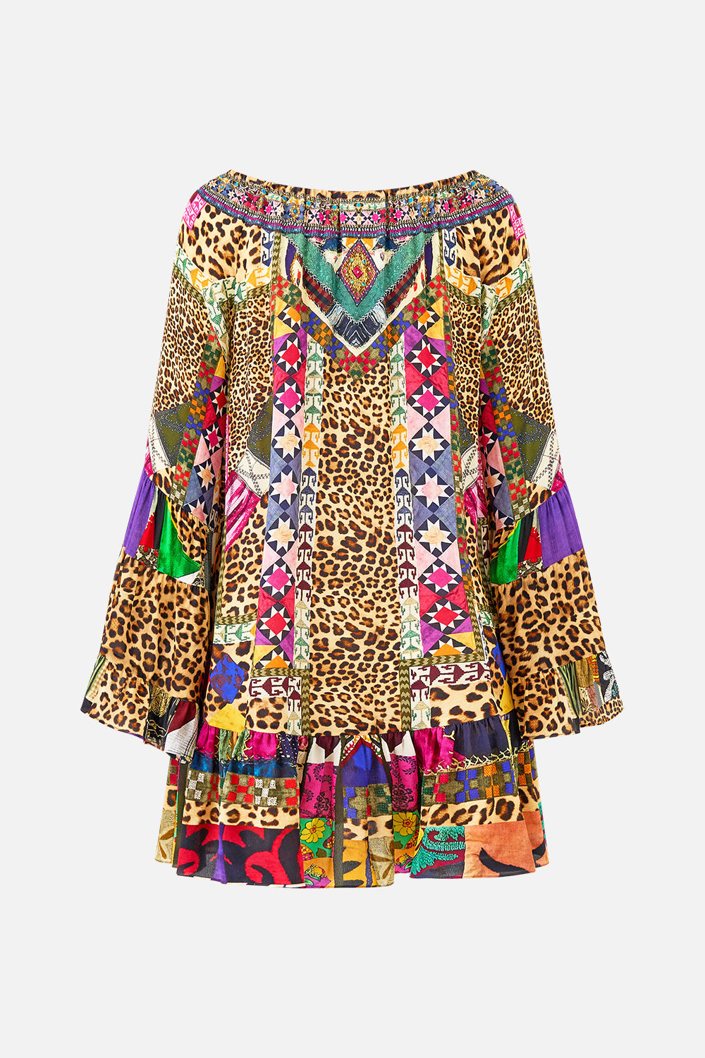 The CAMILLA A LINE FRILL DRESS EMBROIDERED EVER AFTER in our  print.