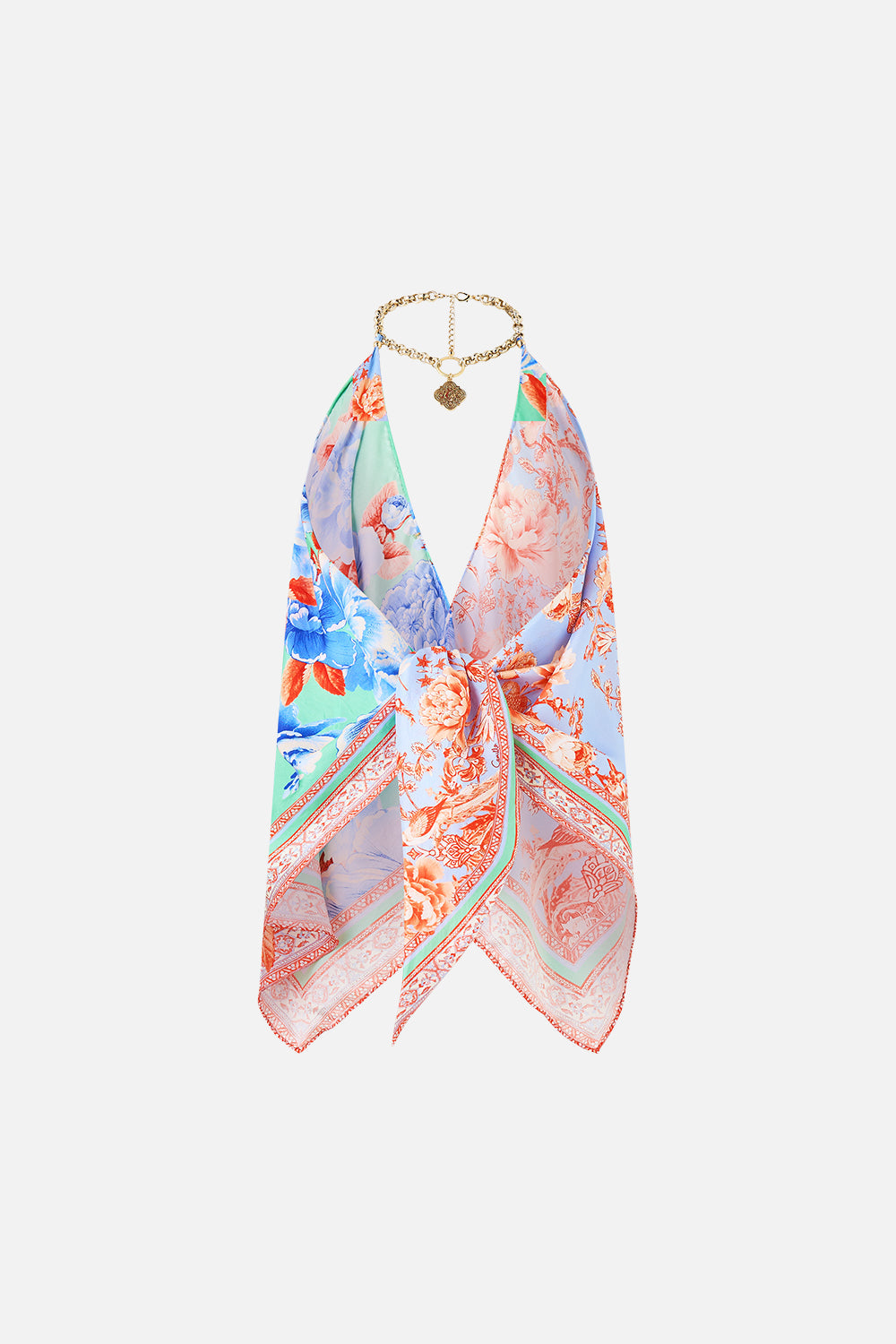KNOTTED SCARF TOP TOPKAPI POP
