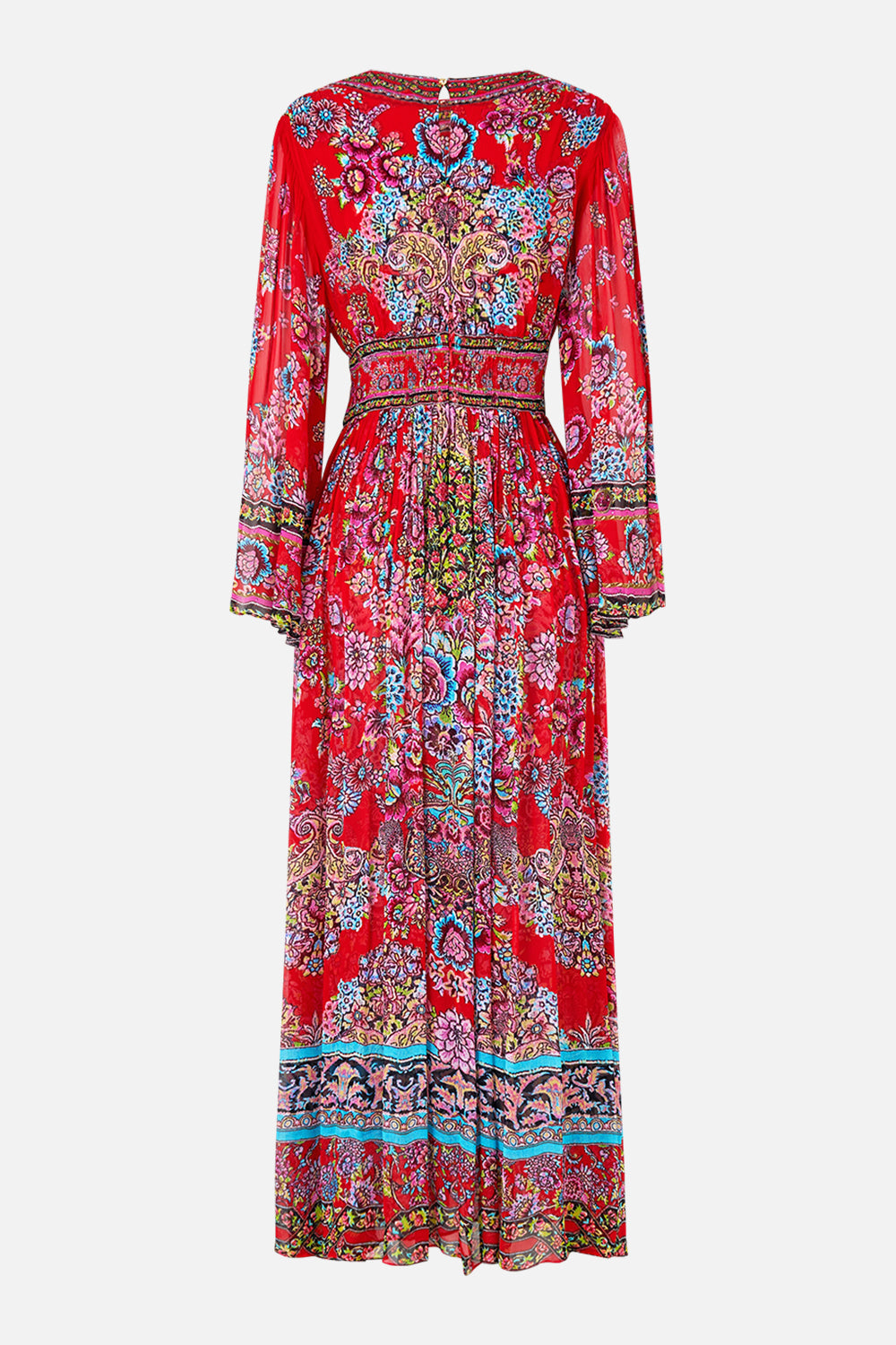 The CAMILLA HARDWARE DETAIL LONG SLEEVE DRESS ARTISANS OF ANATOLIA in our  print.