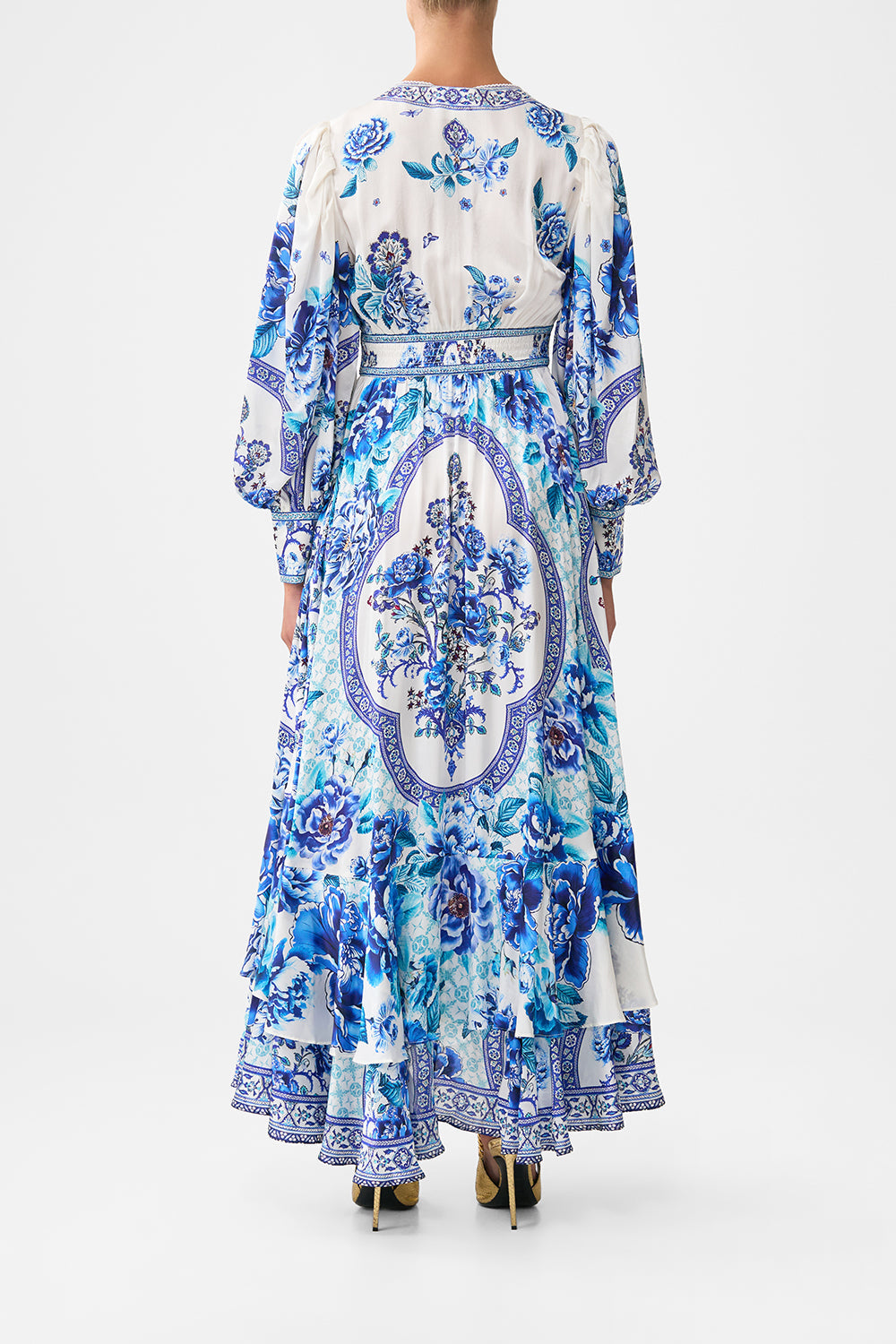 LONG BUTTON FRONT DRESS A CERAMIC GARDEN