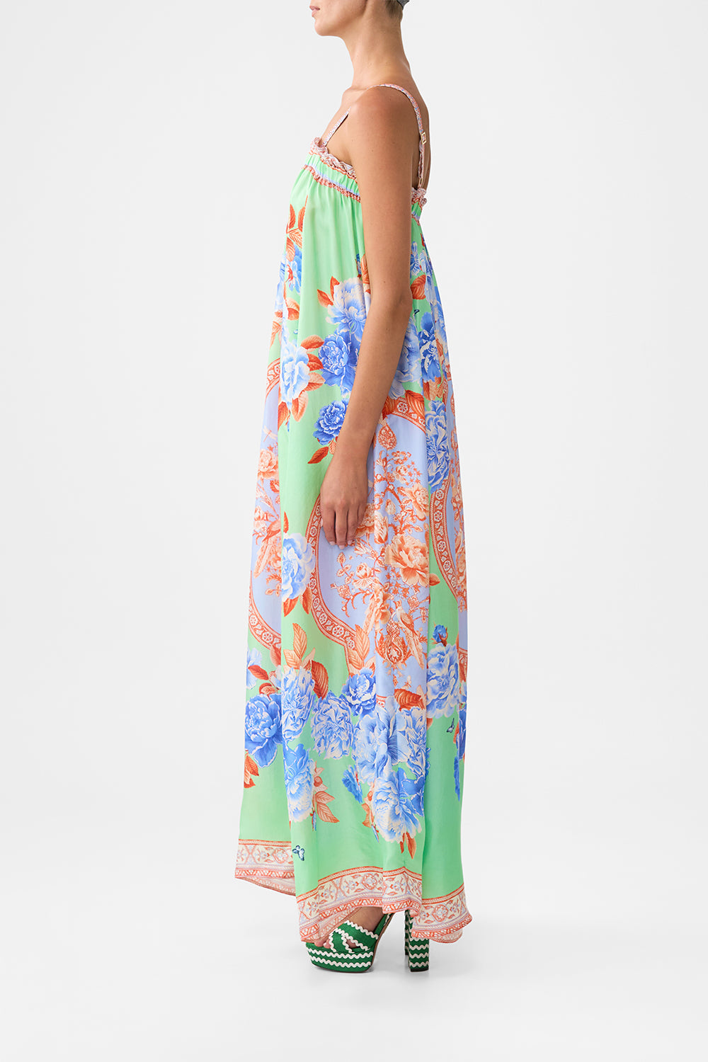 The CAMILLA wide strap sundress from our print Topkapi pop