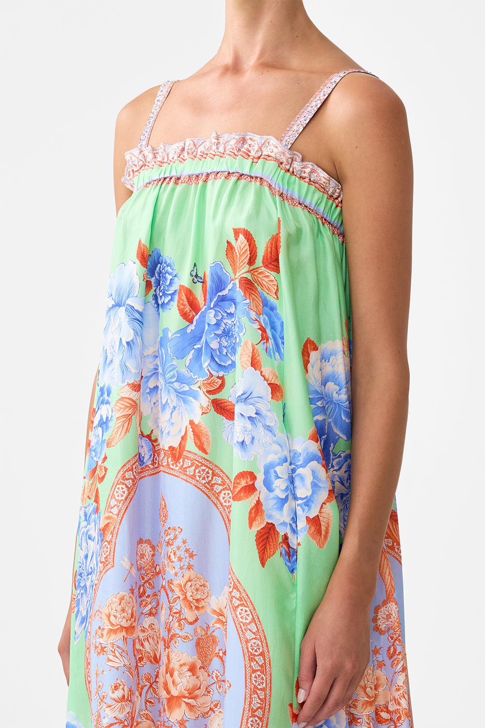 The CAMILLA wide strap sundress from our print Topkapi pop