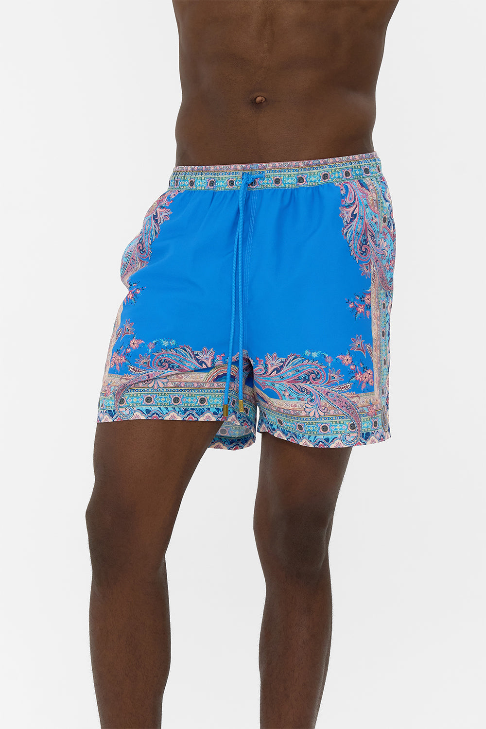 MID LENGTH BOARDSHORT WITH ELASTIC WAIST FOOTSTEPS IN FOLKLORE