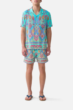 SHORT SLEEVE CAMP COLLARED SHIRT THE CONCUBINES CORRIDOR