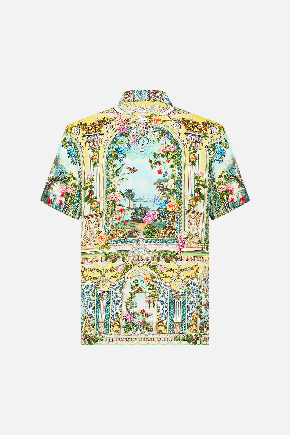 The CAMILLA short sleeve camp collared shirt from our print tales of Topkapi palace, back product view