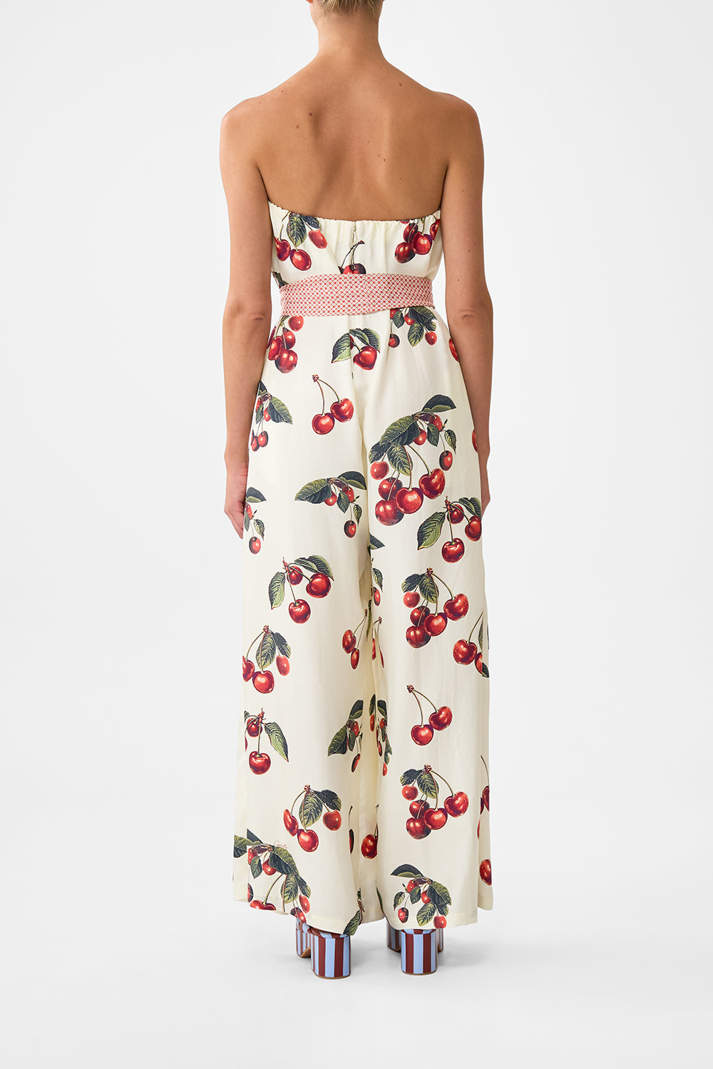 FRONT PLEAT STRAPLESS JUMPSUIT NOTES FROM THE ROAD