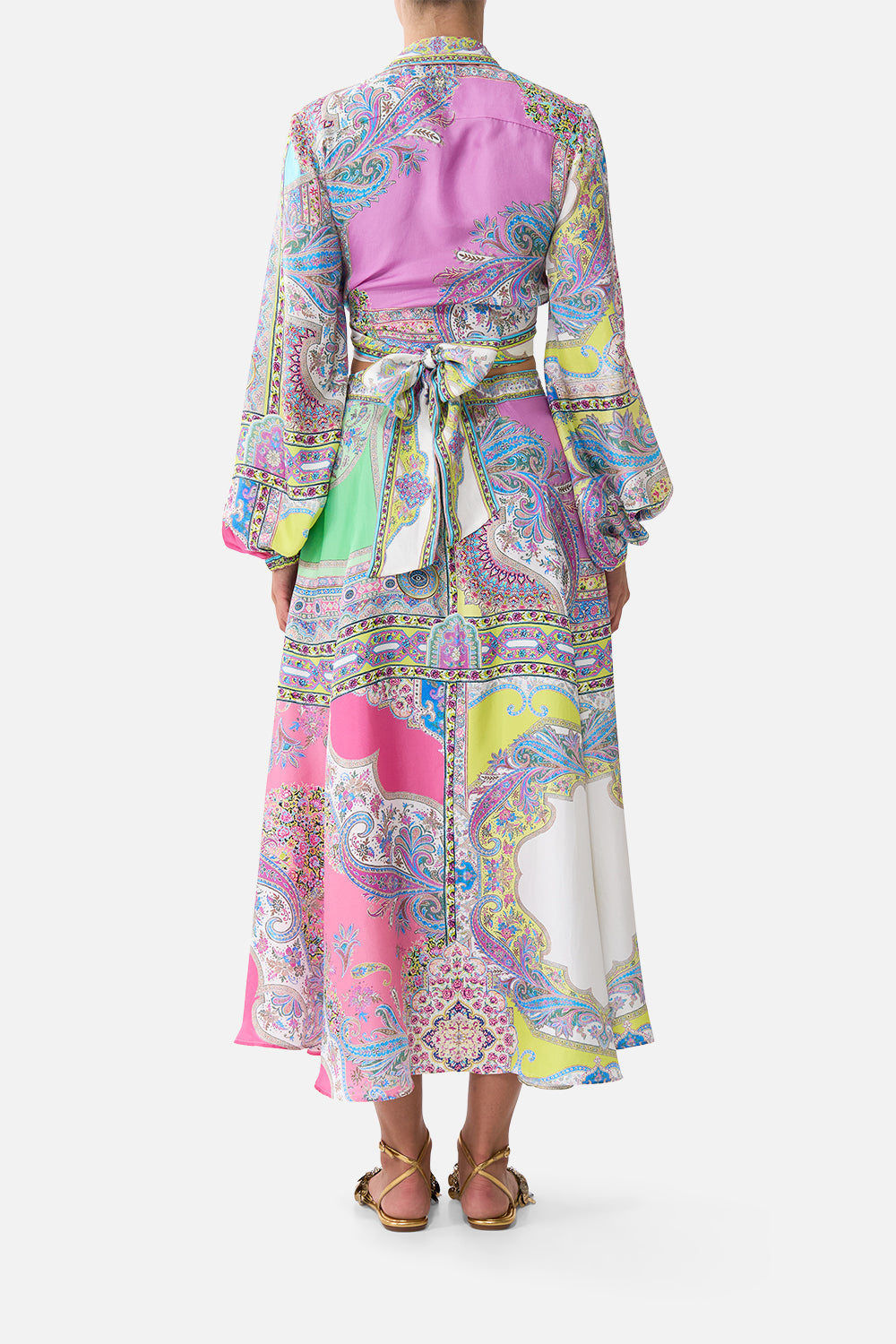 PANELLED FLARED LONG SKIRT MAGIC CARPET RIDE