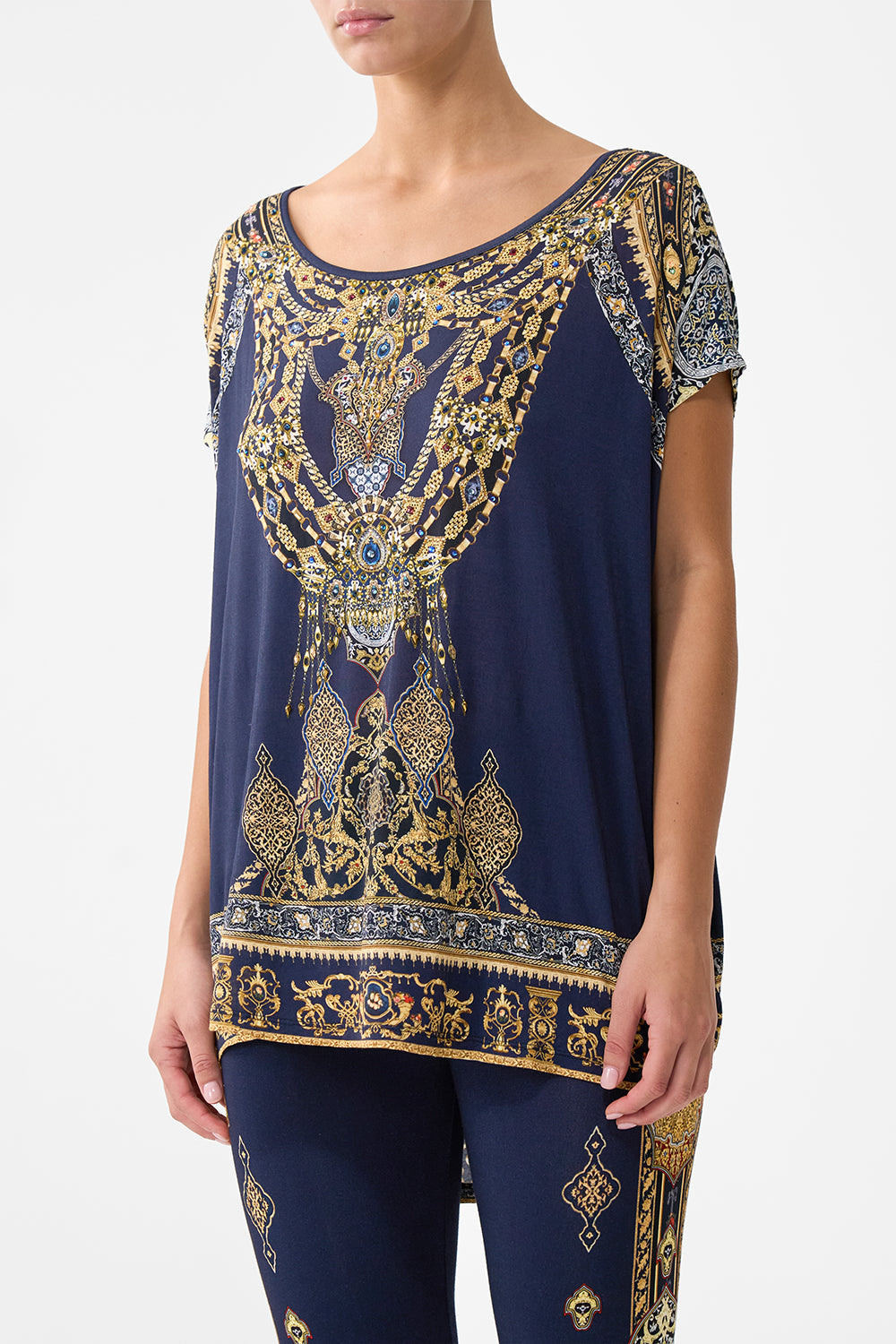 The CAMILLA loose fit tee from our print the imperial gate