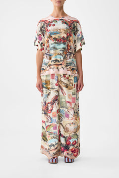 PANELLED SIDE SPLIT TEE NOTES FROM THE ROAD