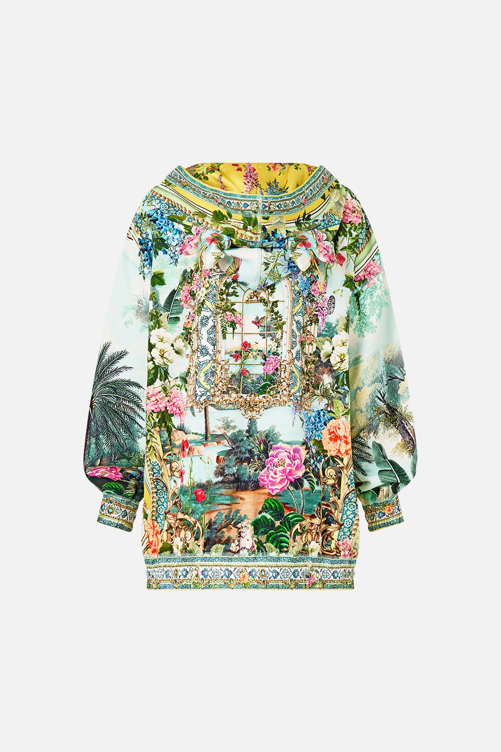 SILK BAND OVERSIZED HOODIE WITH BUTTERFLIES TALES OF TOPKAPI PALACE