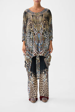 JERSEY SCOOP BACK HEM DRESS ISTANBUL ANIMALIA