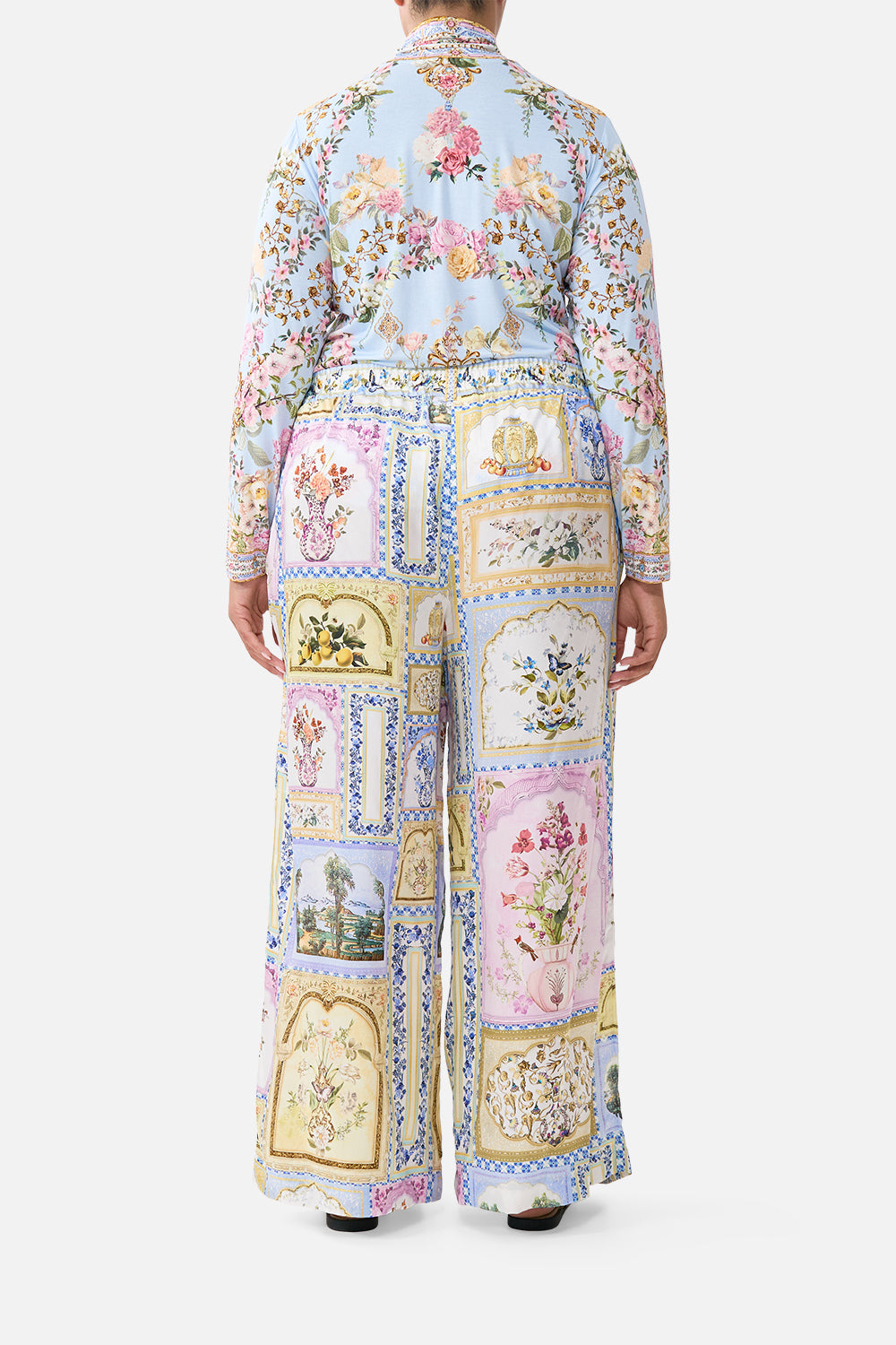 WIDE LEG WAISTED PANT BOTANICAL BALLADS
