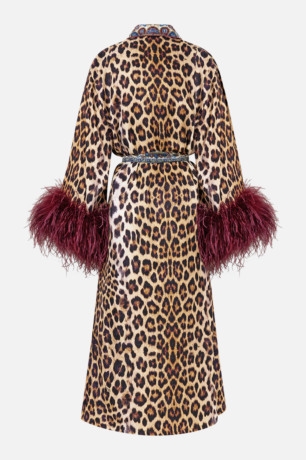 LONG ROBE WITH FLARED SLEEVE ISTANBUL ANIMALIA