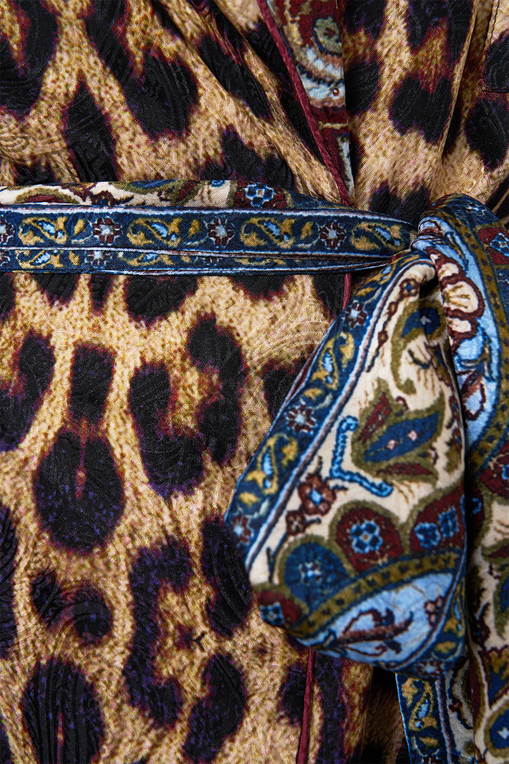 LONG ROBE WITH FLARED SLEEVE ISTANBUL ANIMALIA