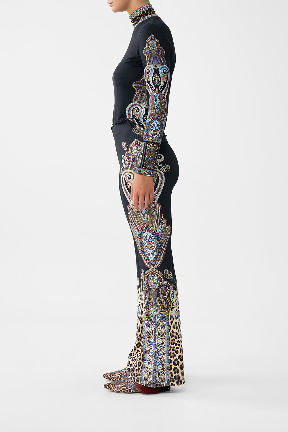 JERSEY FLARE PANT ISTANBUL ANIMALIA