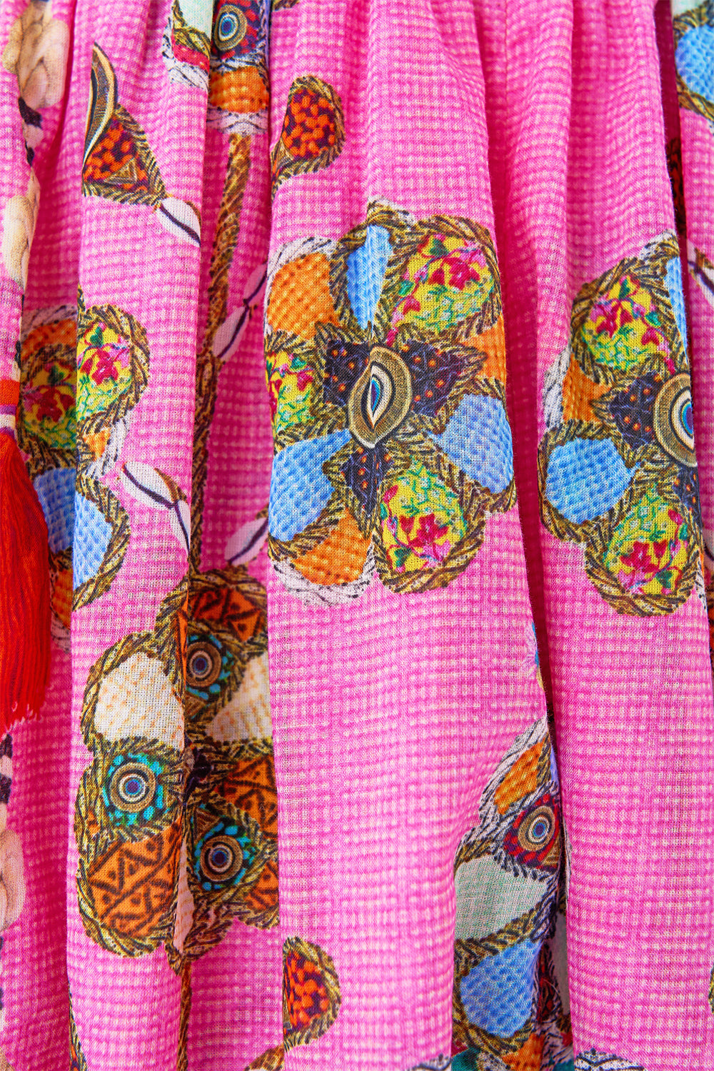 BRALETTE DETAIL SHORT DRESS PATCHWORK PANORAMA