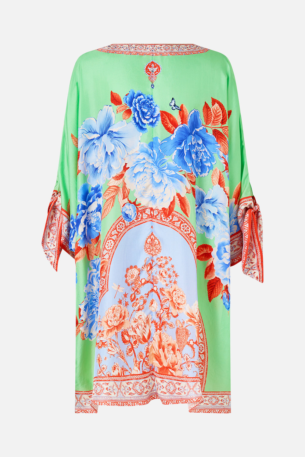 TIE SLEEVE SHORT V NECK KAFTAN TOPKAPI POP