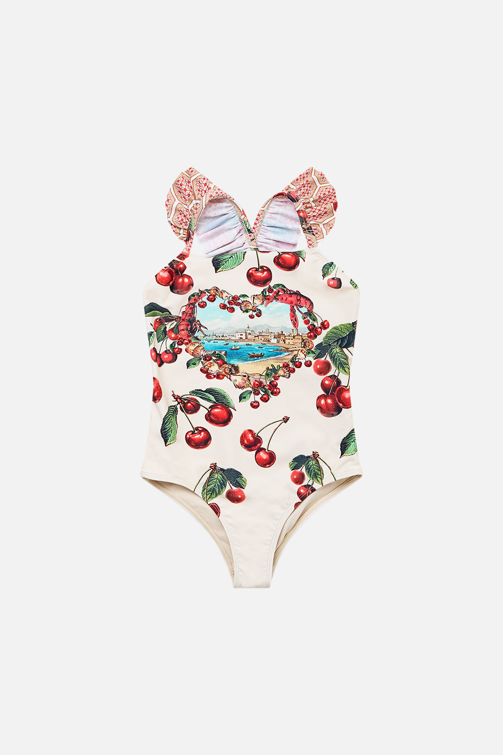 KIDS STRAIGHT NECK ONE PIECE WITH FRILL STRAPS NOTES FROM THE ROAD