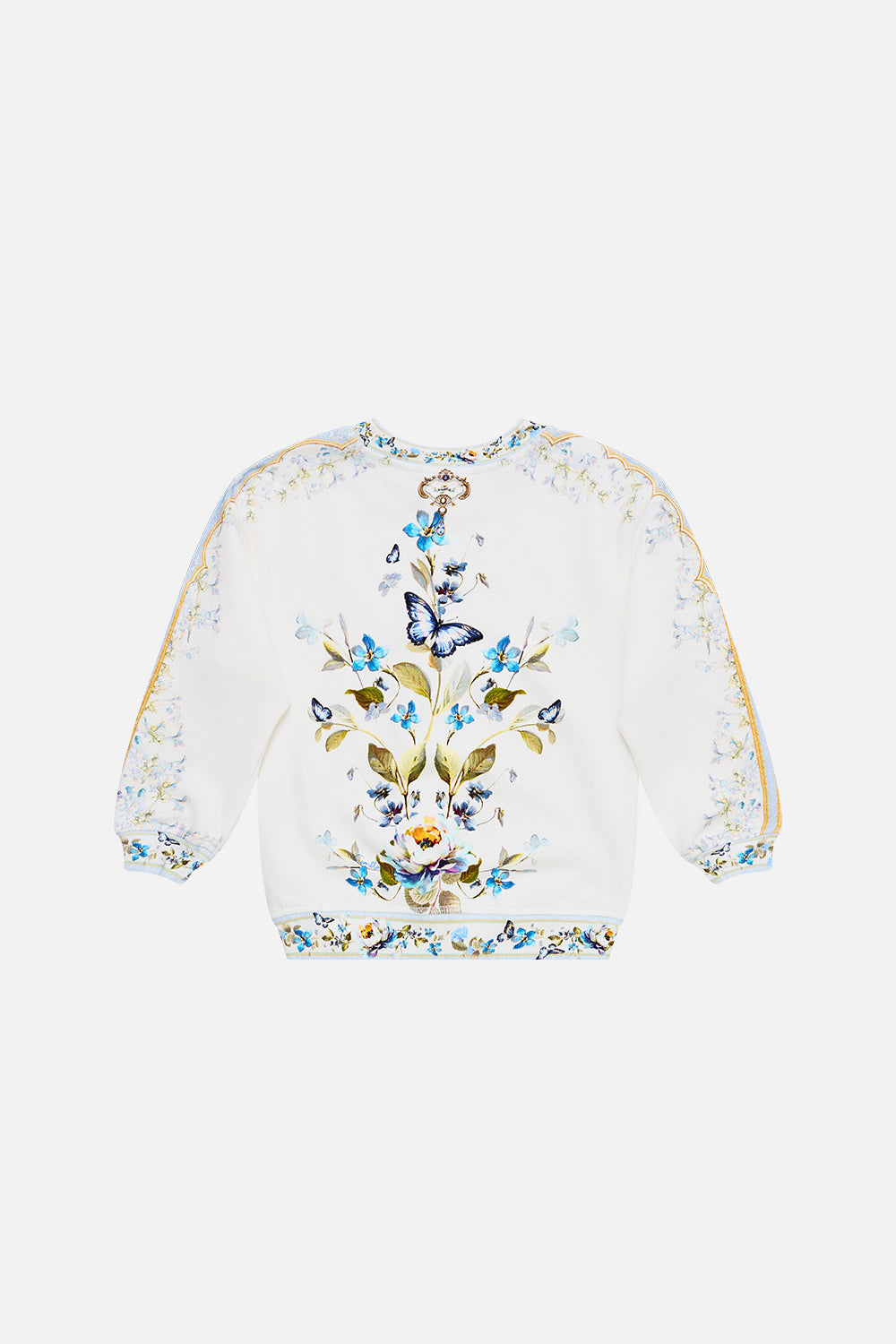 The CAMILLA KIDS RELAXED CREW NECK SWEATER BOTANICAL BALLADS in our  print.