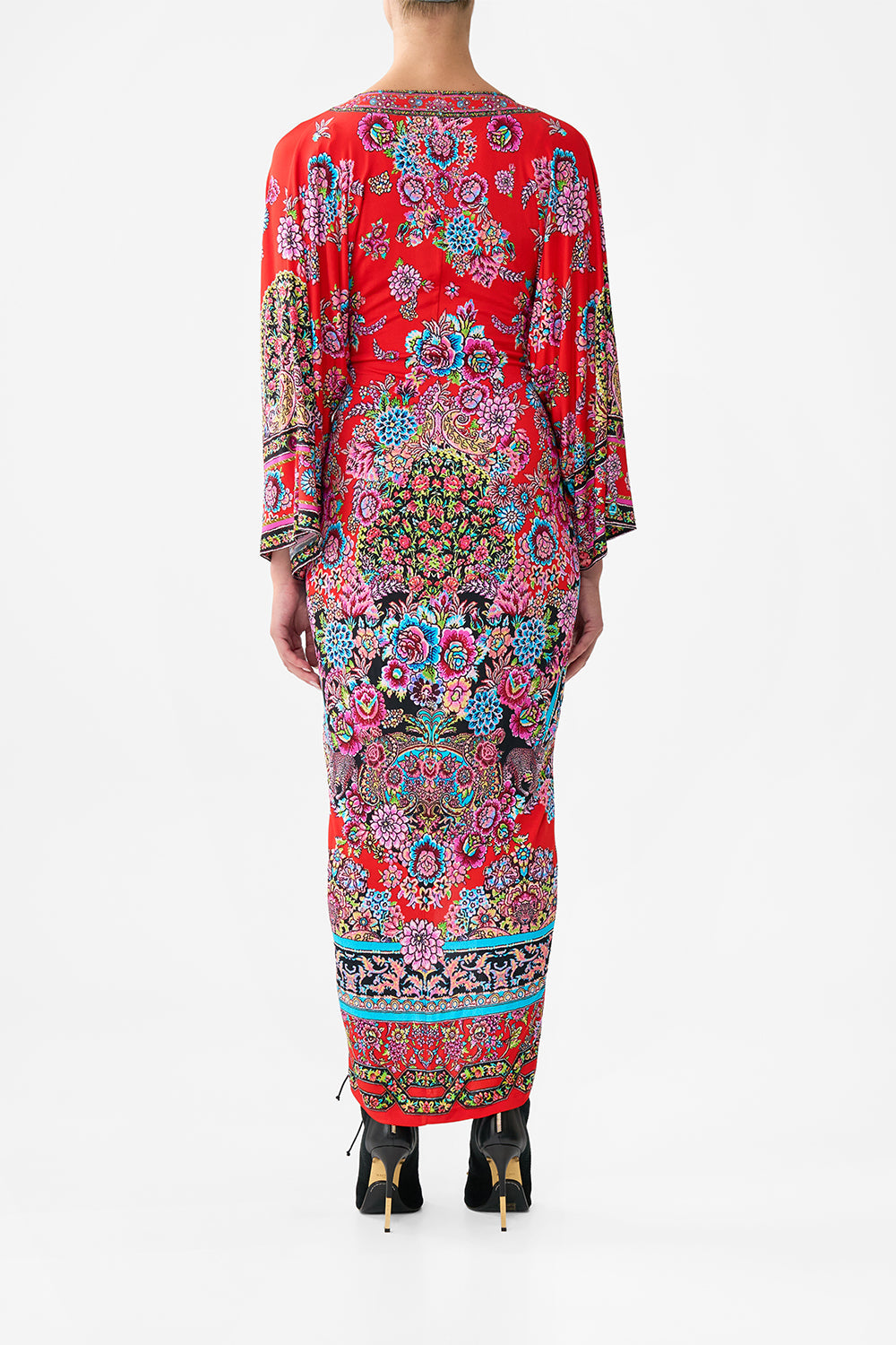 LONG SPLIT FRONT TWIST DRESS ARTISANS OF ANATOLIA