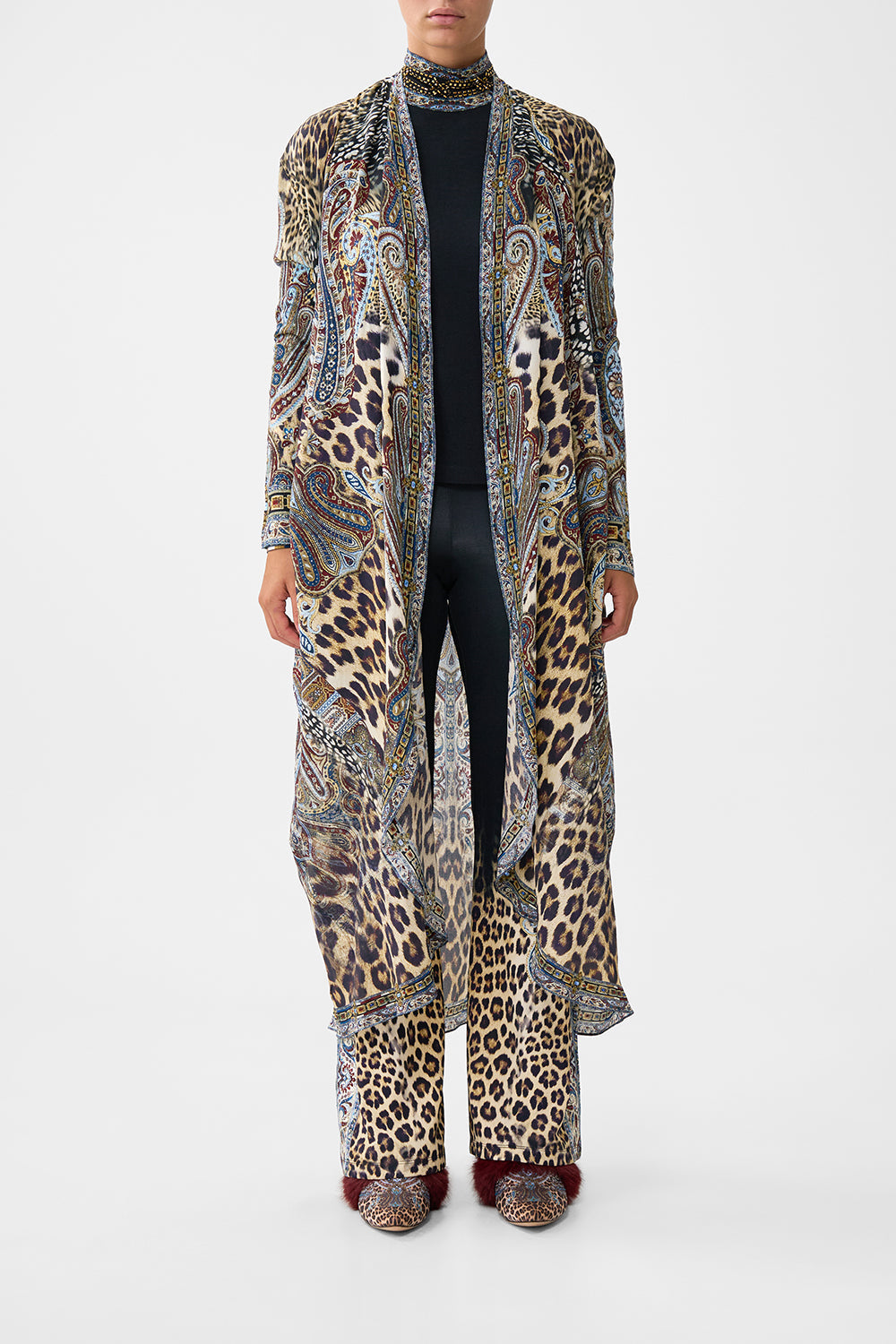 LONG CASUAL JACKET WITH POCKETS ISTANBUL ANIMALIA