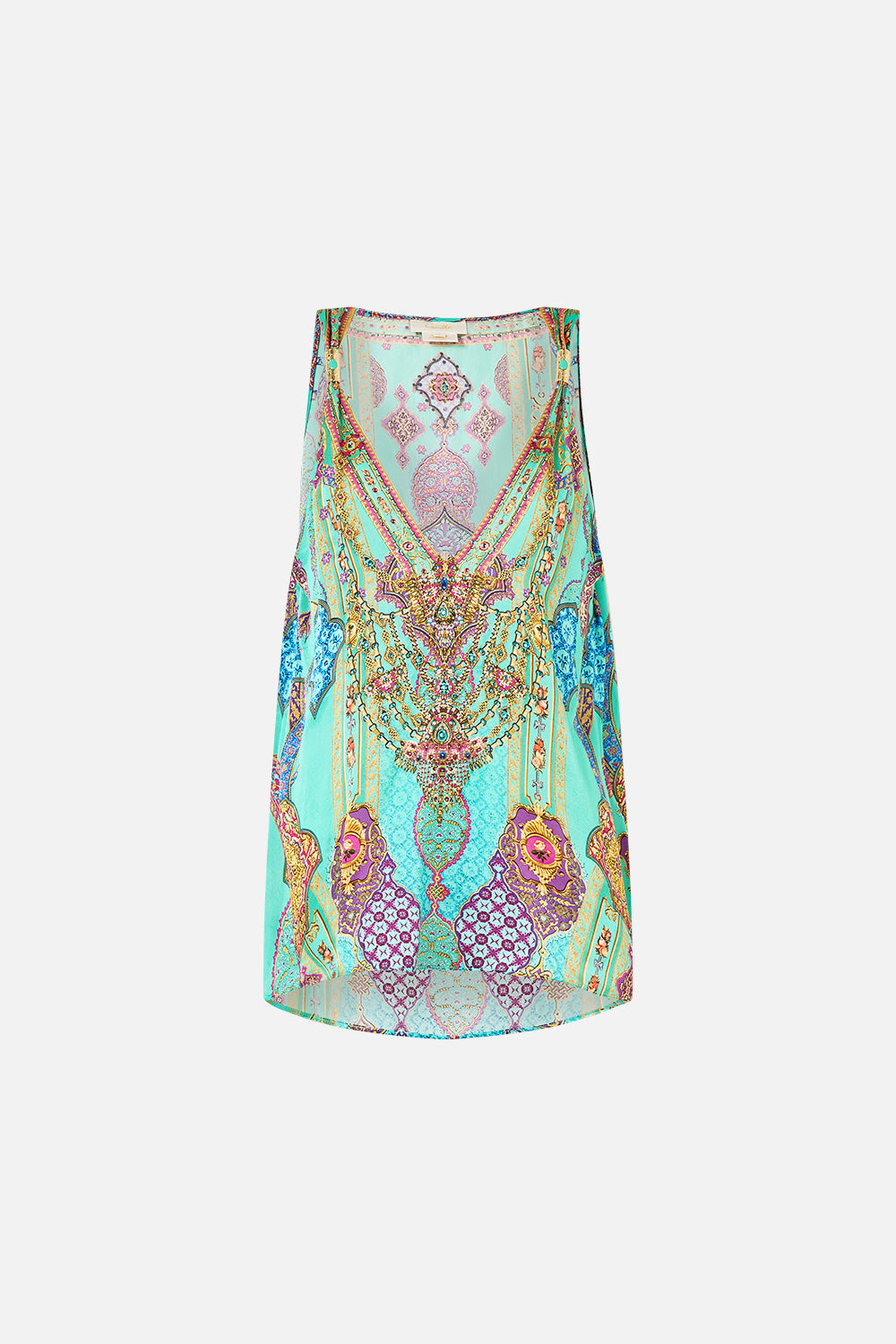 TANK TOP WITH STRAP BEAD DETAIL THE CONCUBINES CORRIDOR