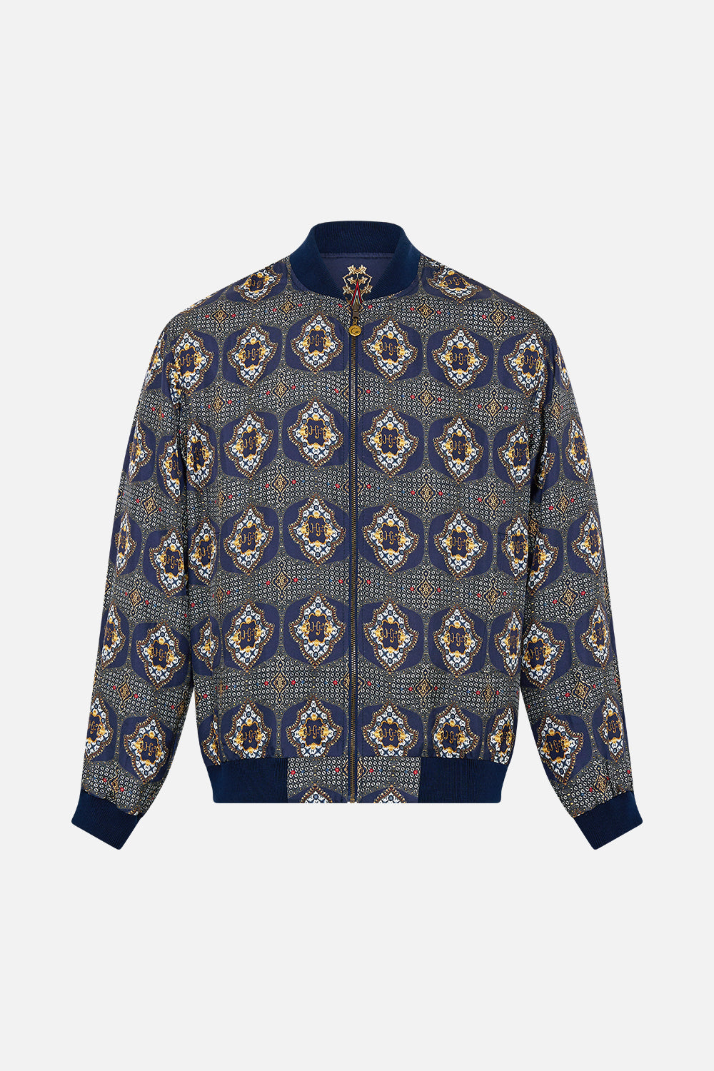 The CAMILLA reversible zip through bomber jacket from our print the imperial gate