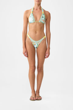 REVERSIBLE GATHERED TAB HALTER BIKINI SET TALES OF TOPKAPI PALACE