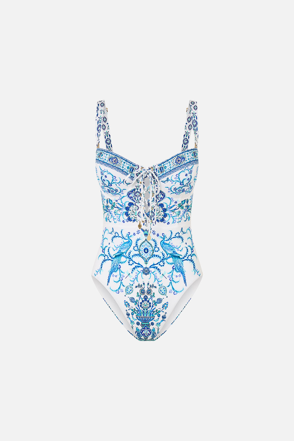 LACE UP UNDERWIRE MOULDED CUP ONE PIECE ISNIK LULLABY