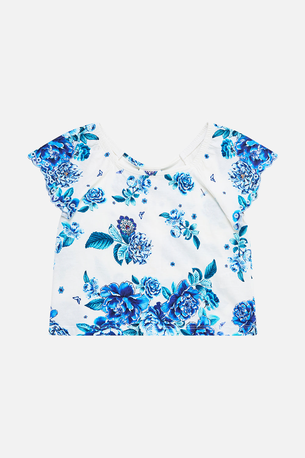 KIDS SHORT SLEEVE SQUARE NECK TEE A CERAMIC GARDEN