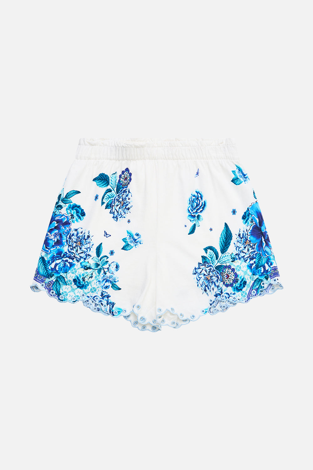 KIDS JERSEY SHORT WITH ELASTIC WAIST A CERAMIC GARDEN