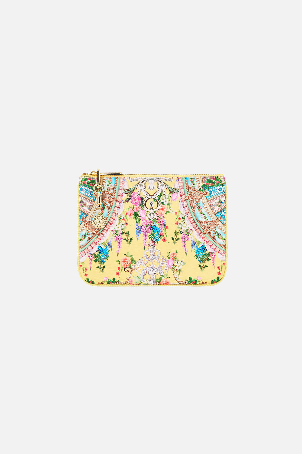 The CAMILLA coin and phone purse from our print tales of Topkapi palace, front product view