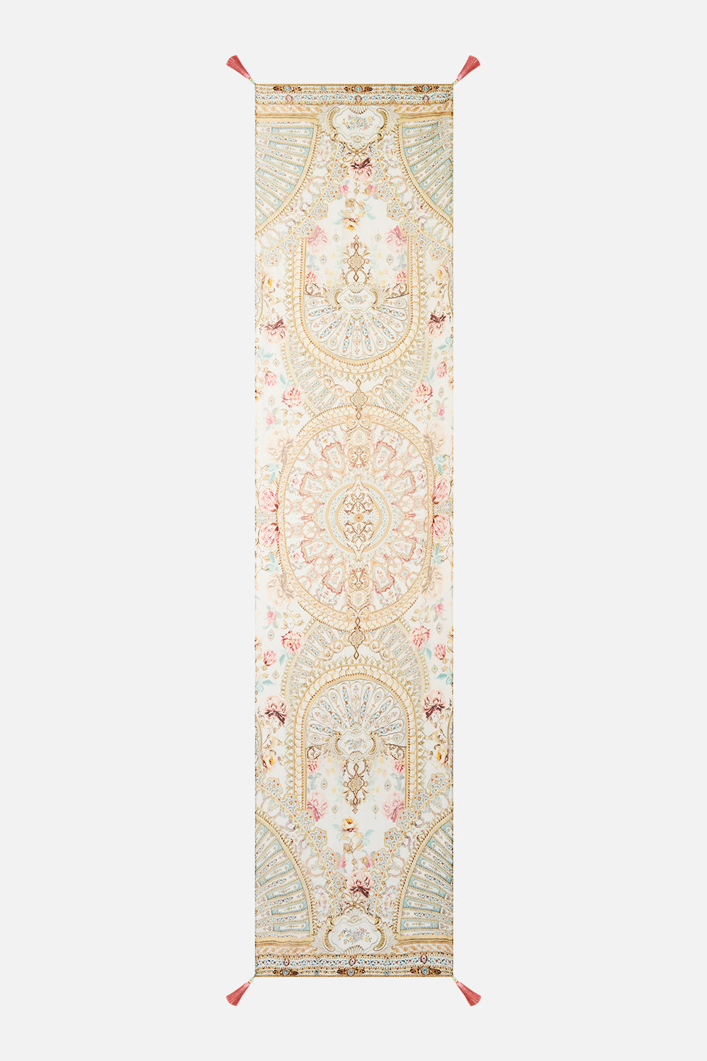 LONG SILK CRINKLE CHIFFON SCARF OTTOMAN DYNASTY
