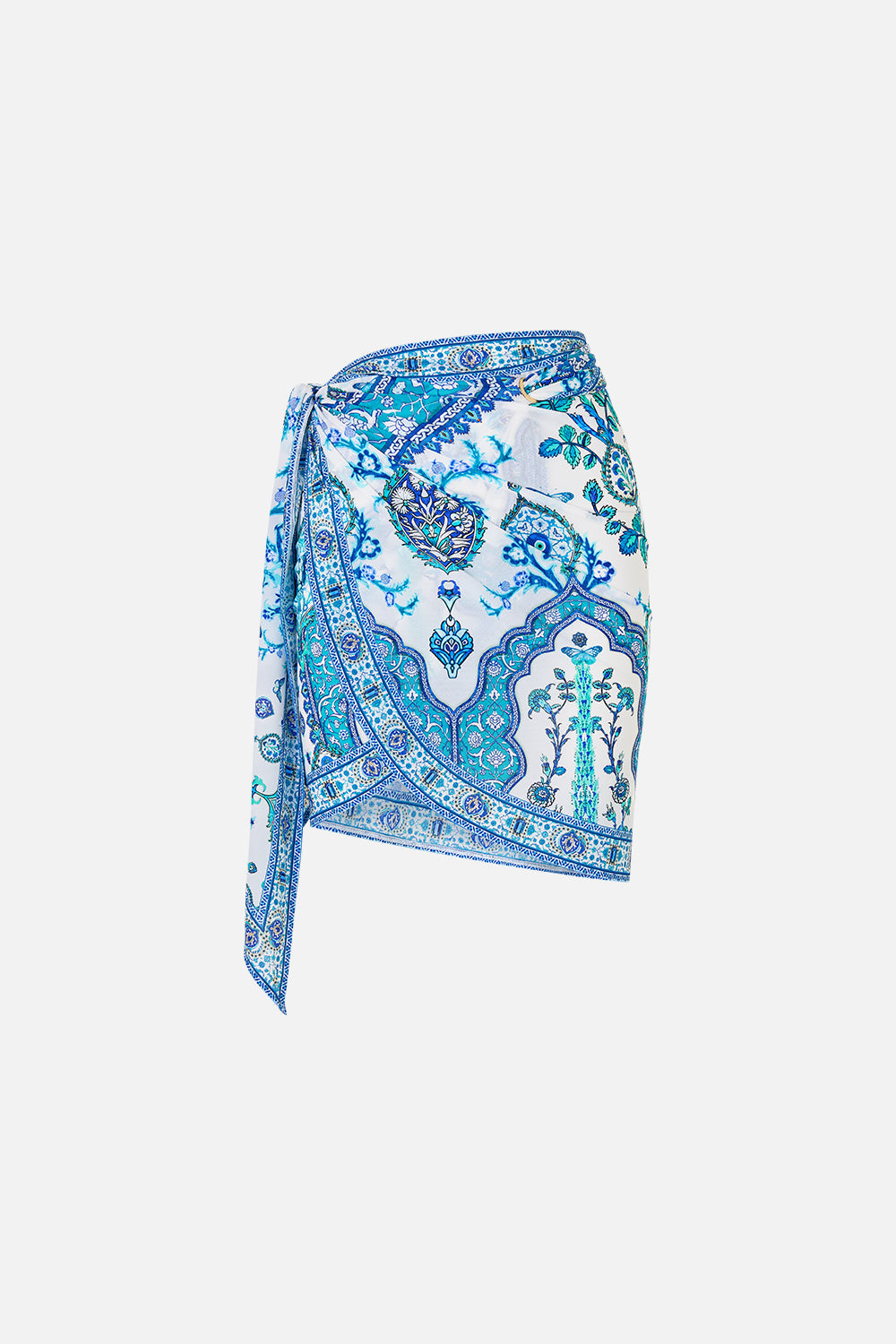 EYELET WRAP MINI SARONG WITH TIE WAIST ISNIK LULLABY