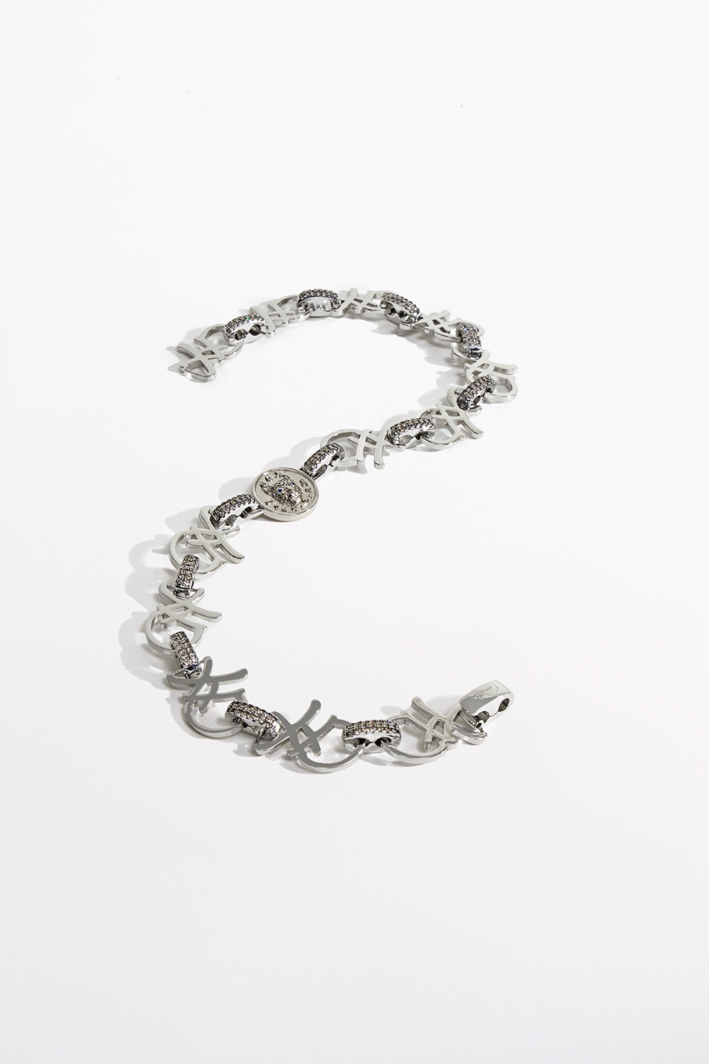 The CAMILLA FIERCE FOLKLORE COIN NECKLACE SILVER in our SILVER print.
