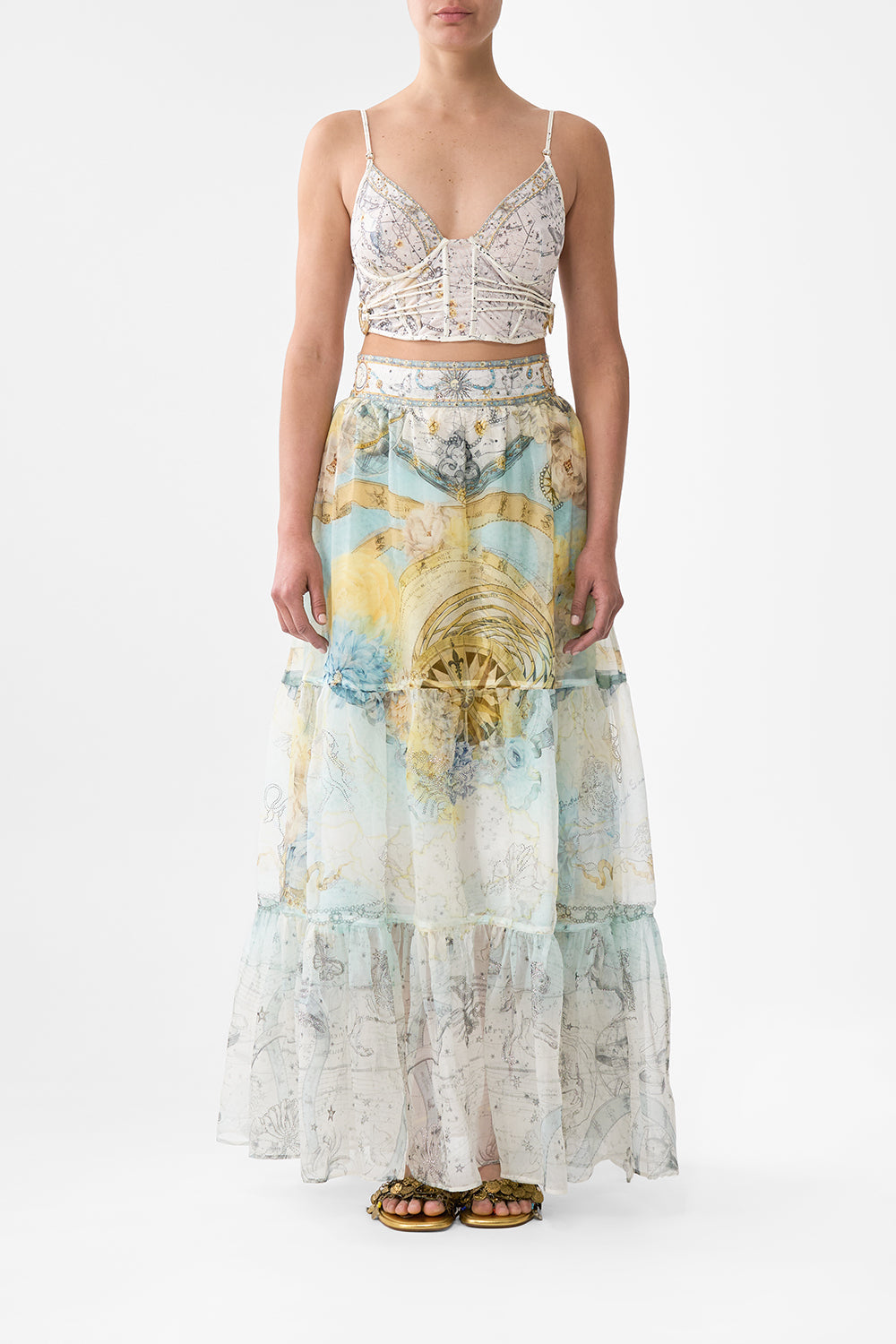 UNDERWIRE CORSET WITH ROULEAU RING TRIM MY LUCKY STARS