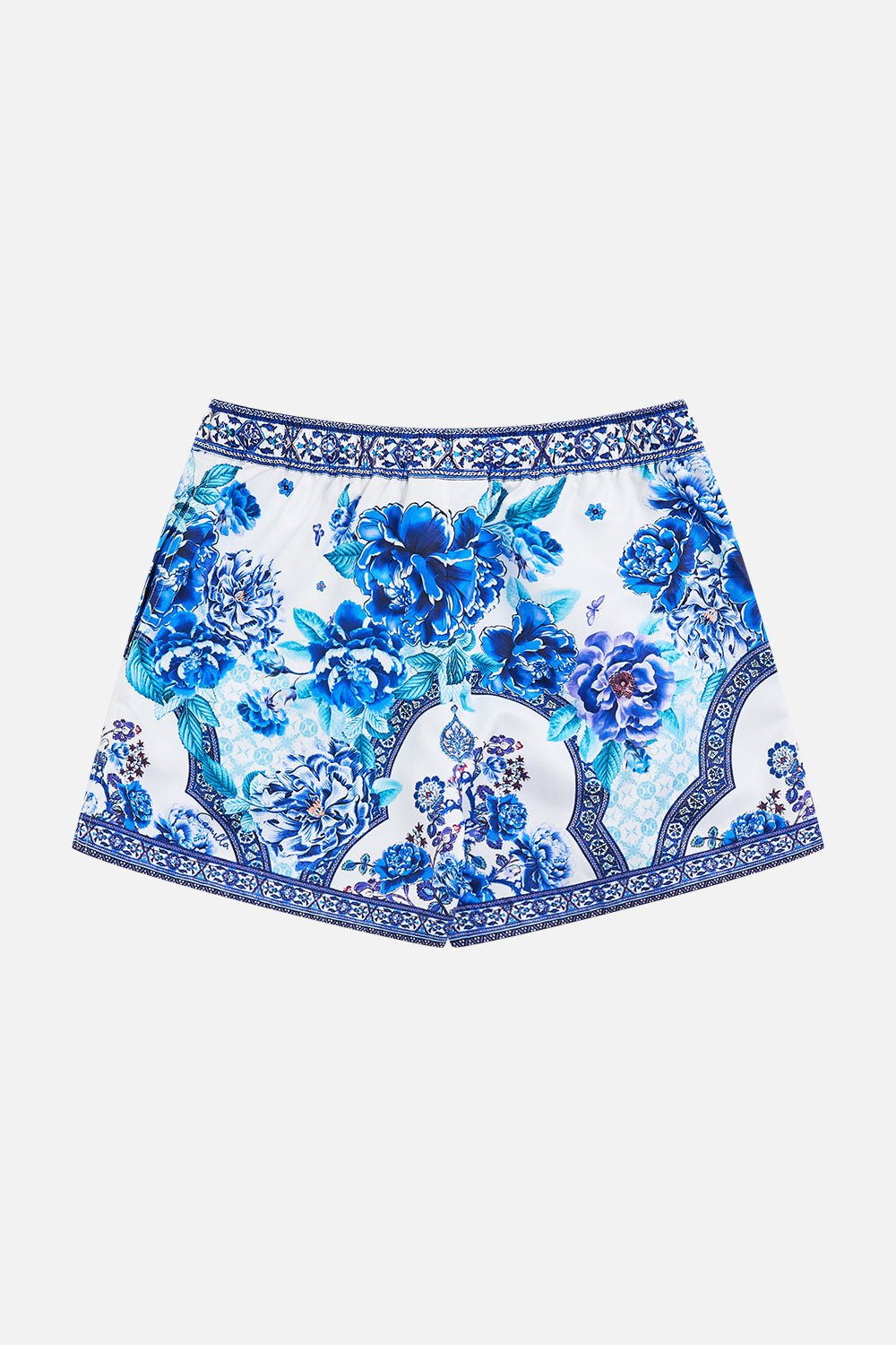 BOYS MID LENGTH BOARDSHORT W ELASTIC WAIST A CERAMIC GARDEN