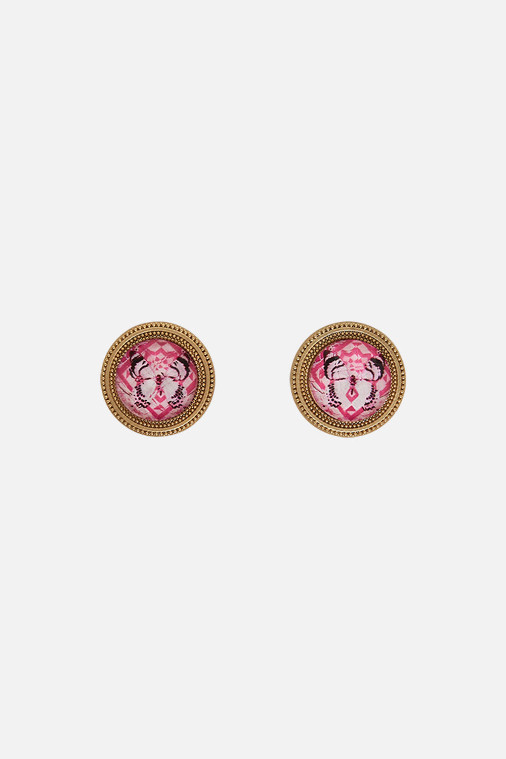 The CAMILLA GOLD CLOTHING MAGNETS BOTANICAL NOVELLA in our BOTANICAL NOVELLA print.