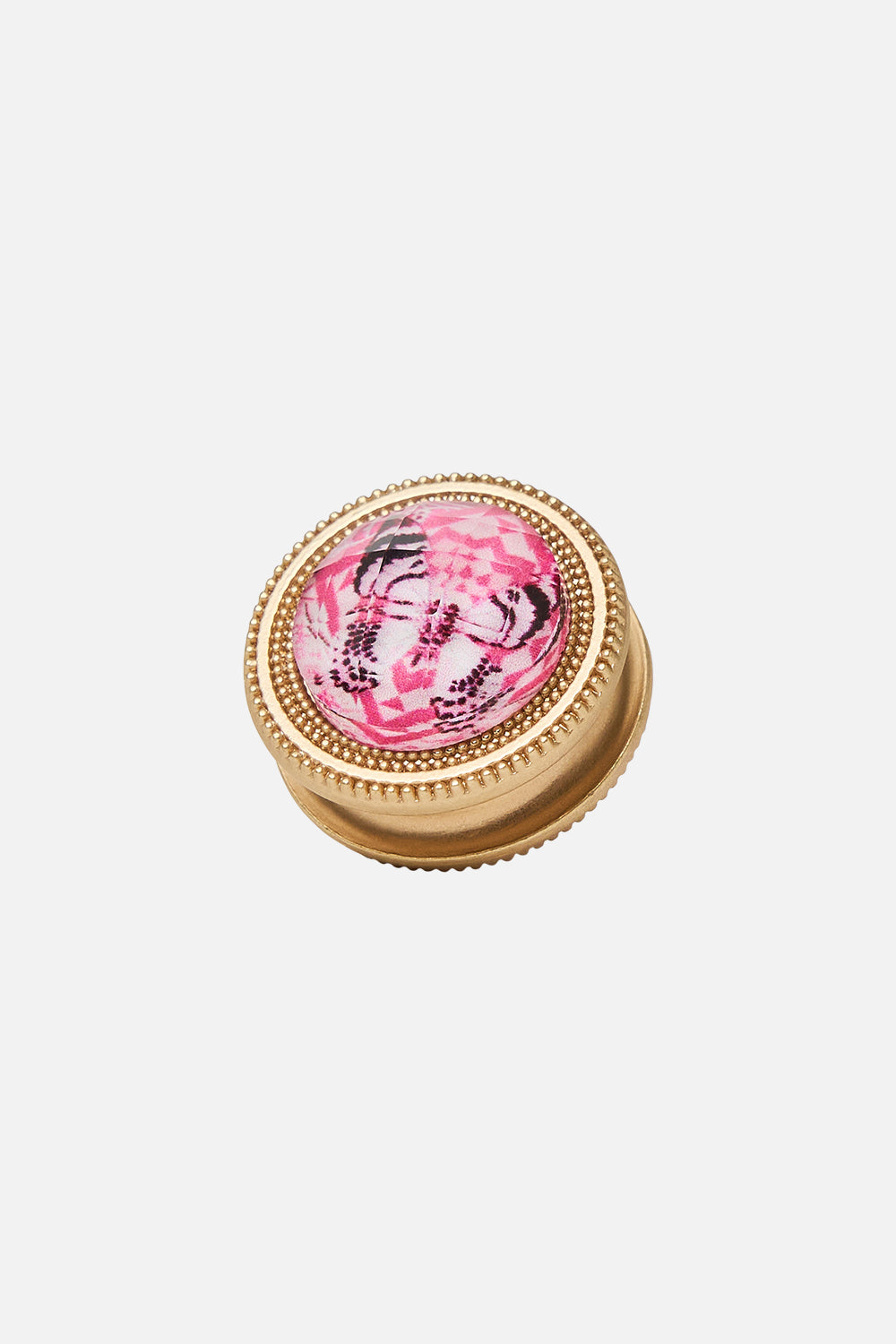 The CAMILLA GOLD CLOTHING MAGNETS BOTANICAL NOVELLA in our  print.