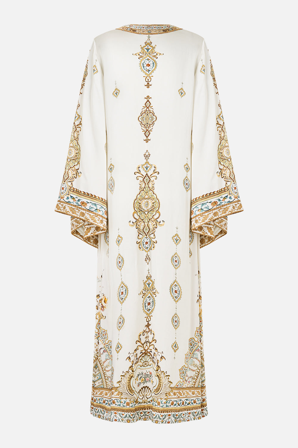 The CAMILLA DEEP V NECK HARDWARE KAFTAN OTTOMAN DYNASTY in our  print.