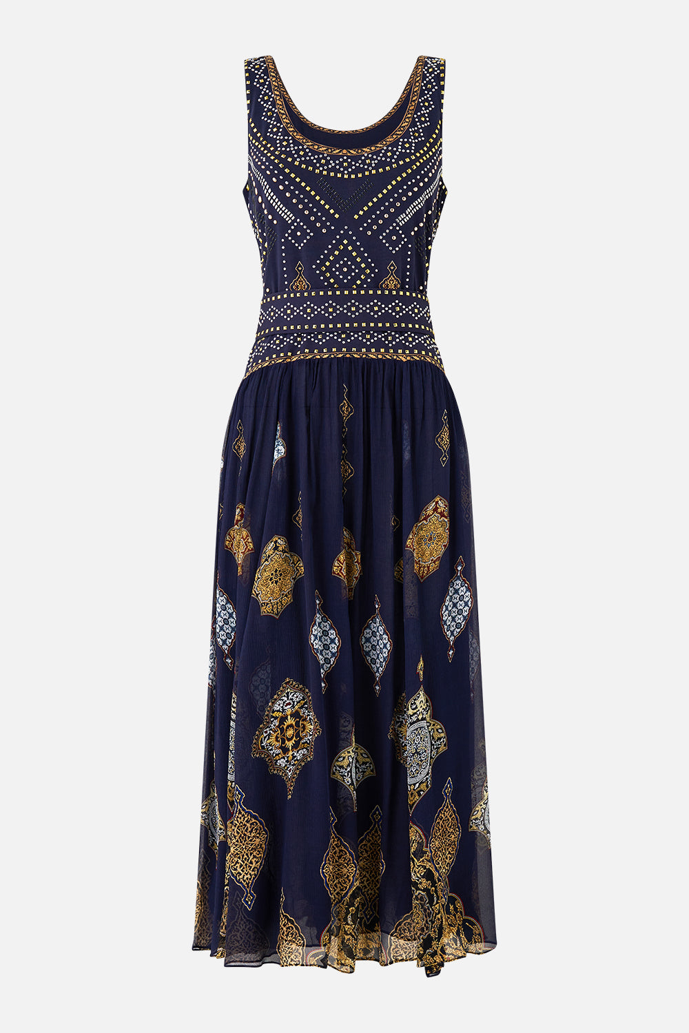 JERSEY TANK DRESS WITH CONTRAST SKIRT THE IMPERIAL GATE